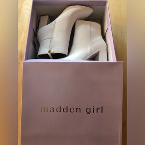Madden Girl White Boots